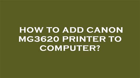 Image result for HTTP Canon.com Ijsetup Mg3620