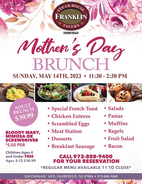 Mother’s Day Brunch - Franklin Steakhouse and Tavern