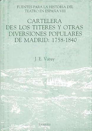 Buy Cartelera de los títeres y otras diversiones populares de Madrid ...