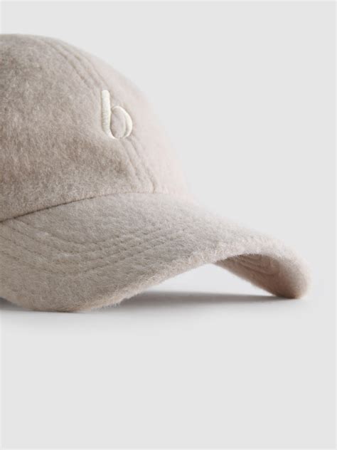 Women's Oatmeal Wool Blend Initial Baseball Cap | Primark