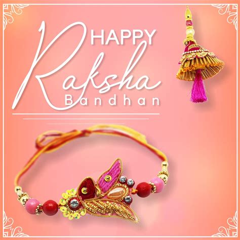 Buy HOME GENIE Designer Rakhi Combo For Bhaiya and Bhabhi With ...