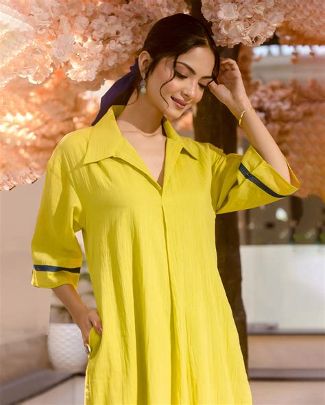 Shop Spurge Green Solid Cotton Coord Set for Women Online in India at ...