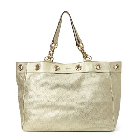 Shop Pre-Owned Authentic Gucci Large Positano Scarf Tote – Confidential ...