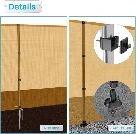 PATIO Outdoor Fence with Mesh Fabric Poles for India | Ubuy