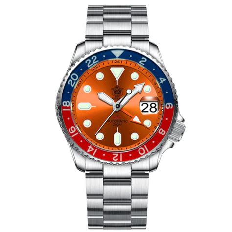 Steeldive SD1994L Sapphire Bezel NH34 GMT Watch - Orange Dial – DREAM ...