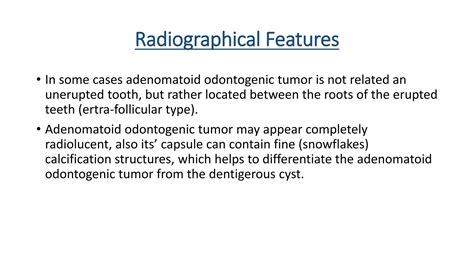 Adenomatoid odontogenic tumor | PPTX