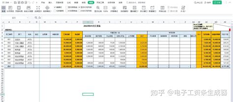 工资表的模板免费下载_工资表的模板表格excel格式下载-华军软件园