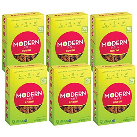 Modern Table Gluten Free, Complete Protein Lentil Rotini Pasta, 6 Count ...