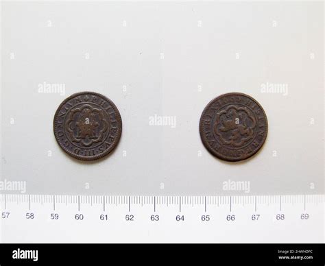 8 Maravedis from Cuenca with Philip III, King of Spain. Subject: Philip ...