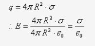 Derive the expression for electric field intensity due to a uniformly ...