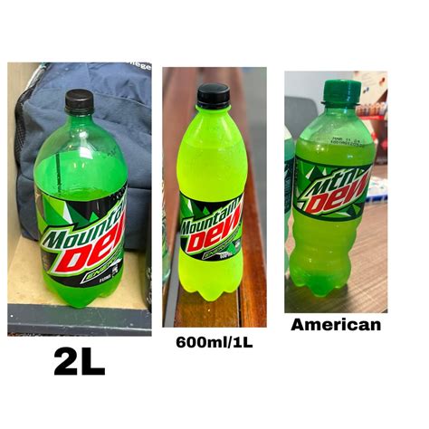 Australian Mountain Dew bottle colours : r/mountaindew