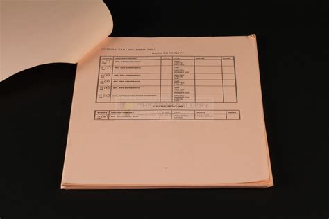 The Prop Gallery | Location recce script - Series V