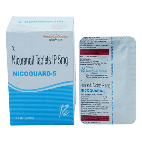 Nicoguard 5 mg Tablet | Uses, Side Effects, Price | Apollo Pharmacy