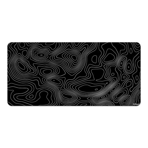 PRINTNAWAB® Gaming Topography Black Water Resistant Antiskid Nonslip ...