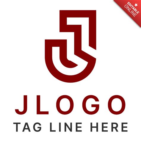 J Letter Minimalist Company Logo Design Template | Free Design Template