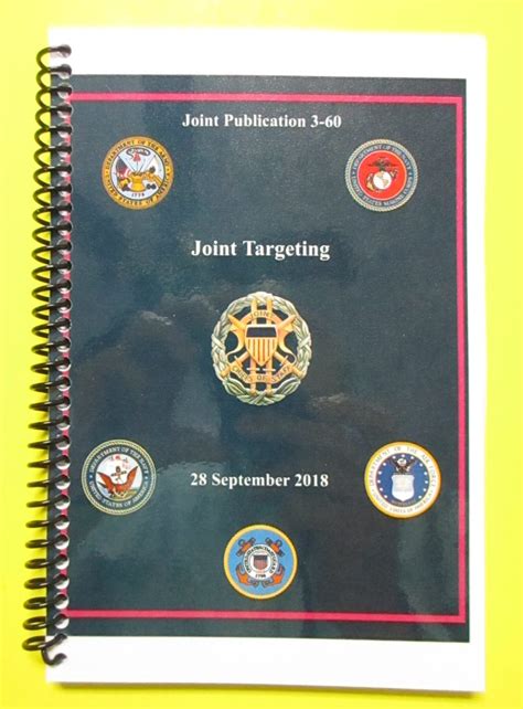 JP 3-60 Joint Targeting – 2018 – BIG size – My Army Publications