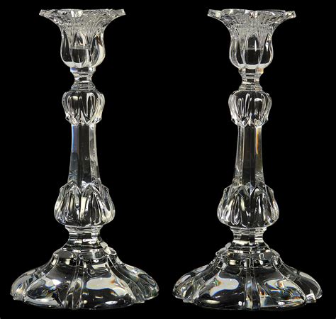 Lot - Pr. of Baccarat Crystal Candlesticks