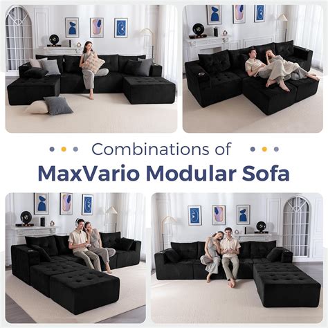 MAXYOYO Modular Sectional Sofa Couch, U Shaped India | Ubuy