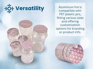 SMART PACK Aluminum Foil for Packing of PET (Transparent) Plastic Jars ...