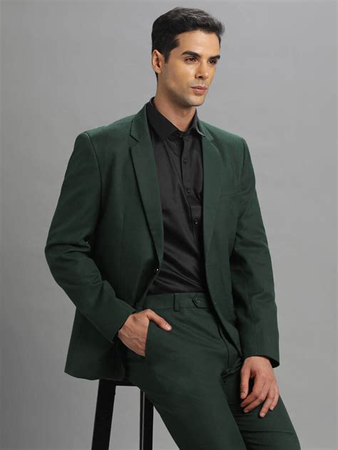 Green Dark Green Suit