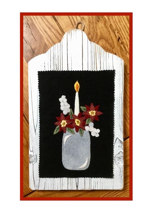 Christmas Glow - Wool Applique