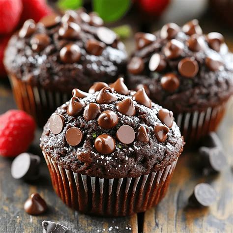 Double Chocolate Zucchini Muffins Tasty and Moist Delight – Tasted Nest