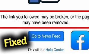 Image result for Facebook Link Is Broken