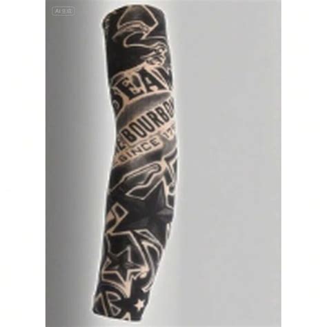 1 Pair Seamless Thickened Printed Sun Protection Tattoo Cooling Arm ...
