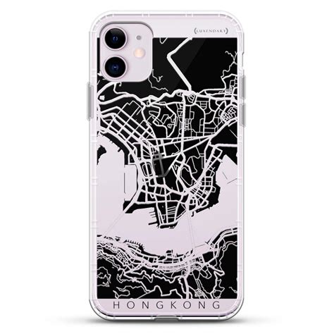 MAPS: Hong Kong Streets Map | Luxendary Air Series Clear case with 3D ...