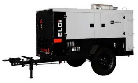 Elgi Air compressors - Trolley Mounted Diesel powered Air Compressor ...