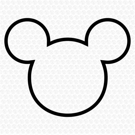 Drawing Of Mickey Mouse Head