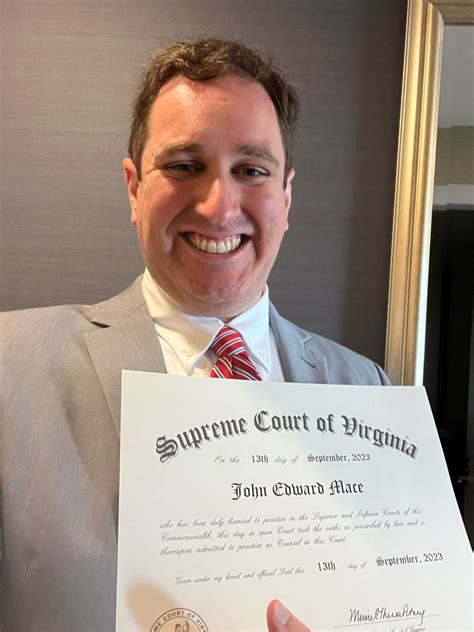 John Mace on LinkedIn: I am now licensed to practice law in the ...