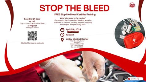 Stop the Bleed Training, 751 S Bascom Ave, San Jose, CA 95128-2604 ...