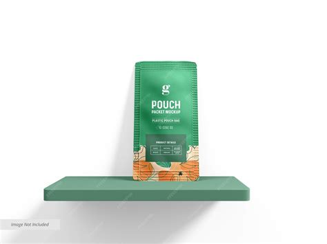 Premium PSD | Stand up glossy foil pouch bag packaging mockup