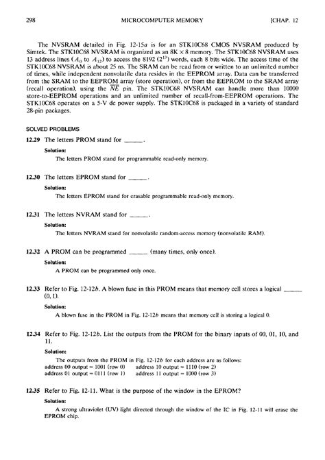 Schaum S DD-10 - Complete notes on microcomputer memory - 298 ...