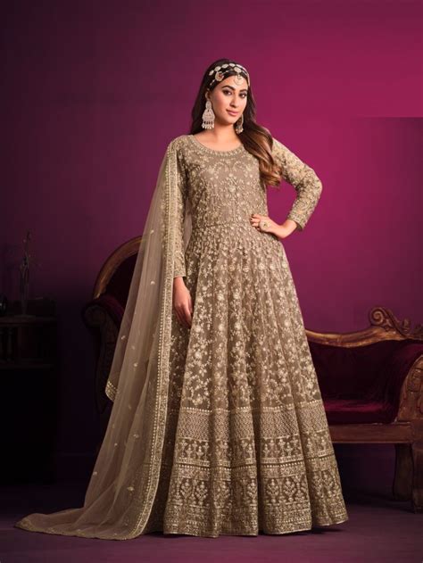 Aanaya 5300 New Colours Series Designer Net Gown