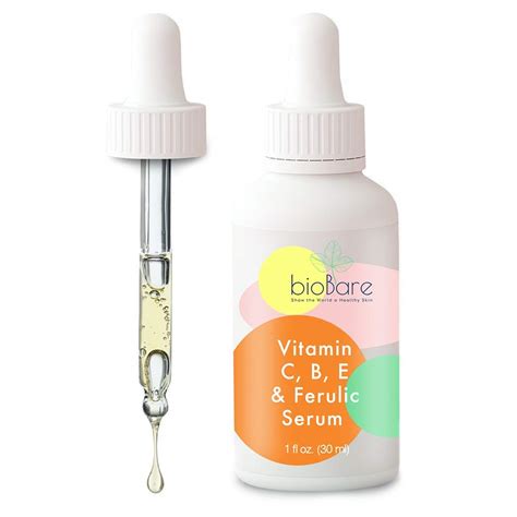 Buy Vitamin C B E, and Ferulic Serum For Face By BioBare | 20% Pure ...