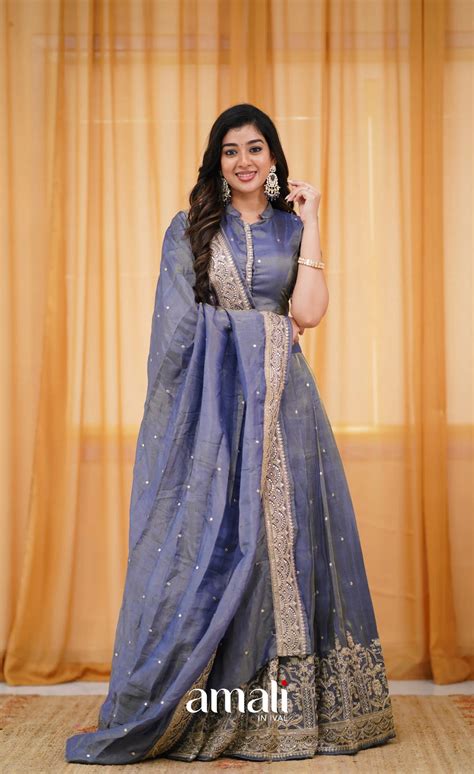 TULIP - Gaji Silk Half Sarees – Ivalinmabia