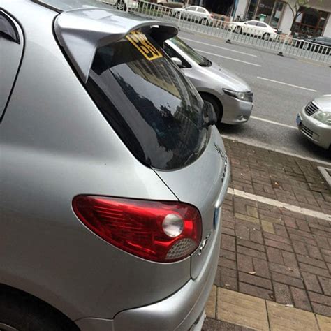 Buy ZJIALENB ABS Plastic car Rear Spoiler, for Peugeot 206 207 Tail ...