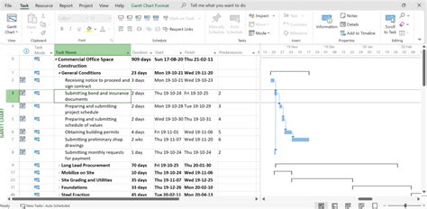Image result for MS Project Interface