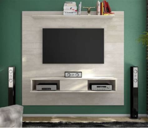 Buy Floating Entertainment Center Rustic Wall Unit Mount Media 70 Inch ...