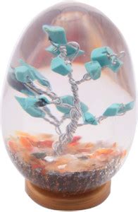 Abn Traders Malachite Stone Stone Egg Tree Vastu Gamstone Decorative ...