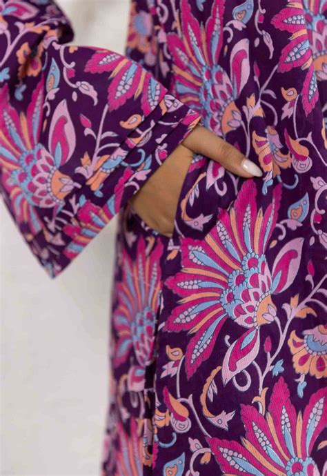 Purple Floral Co-ord Set