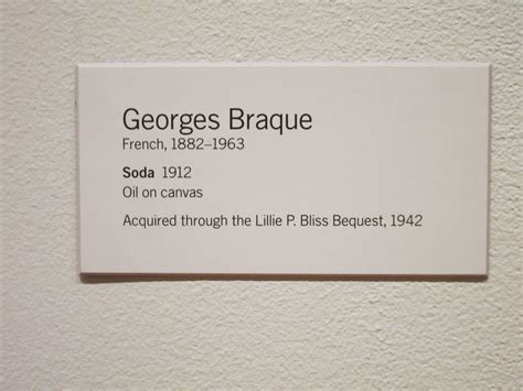 Classic and straight-forward exhibit label. Easy to read, comfortable ...