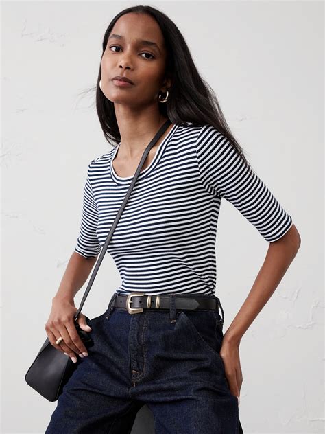 Women's Elbow Sleeve Tops | Banana Republic Factory