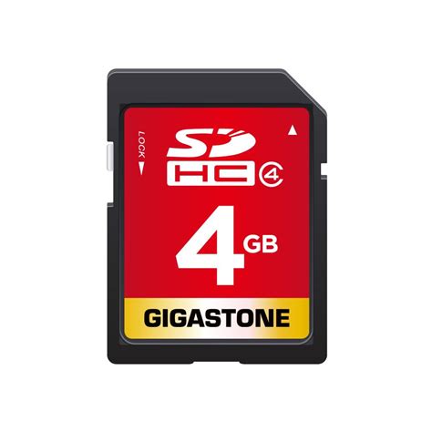 Gigastone 4GB SD Card SDHC Class 4 Memory Card for Photo Video Music ...