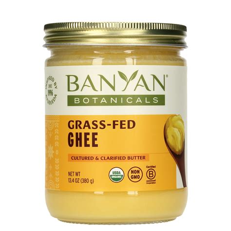 Banyan Botanicals Grass-Fed Ghee - Original Cultured Organic Ghee ...