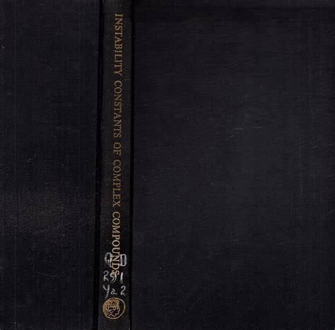 Instability Constants of Complex Compounds : Amazon.in: Books