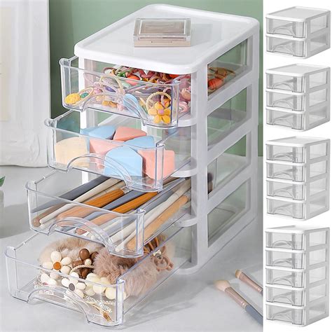 Fnochy Desktop Storage Drawers Desk Organizer with Drawers, 3/4/5 ...