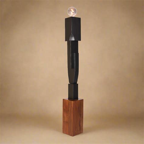 Takumi Teakwood Minimalist Organic Shape Floor Lamp – Bluedot Design
